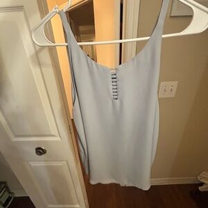 Shinestar Soft Blue Sleeveless Blouse